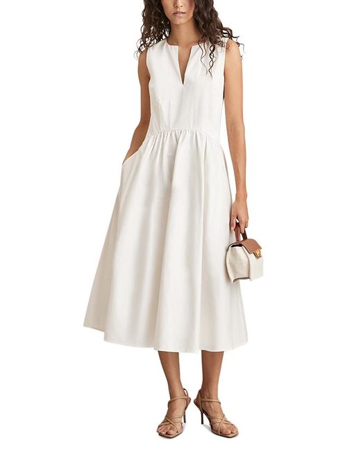Reiss White Liza Corset Dress