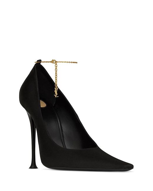 Saint Laurent Black Regine Pumps