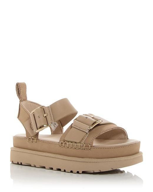 Ugg Natural Goldenstar Villa Platform Sandals