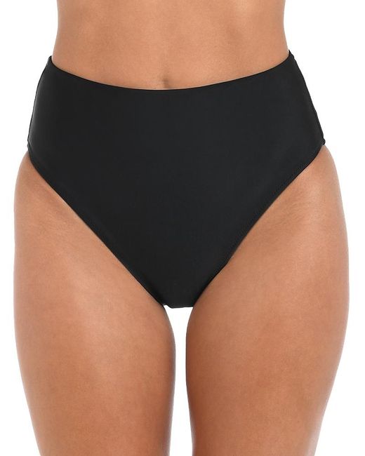 L'Agence Black Vanessa Solid High Waisted Bottom