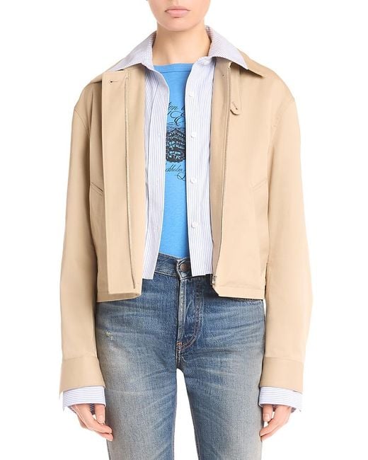 Acne Natural Layered Cotton Jacket