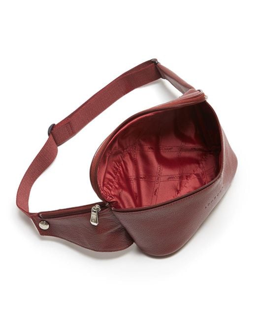 le foulonné leather belt bag