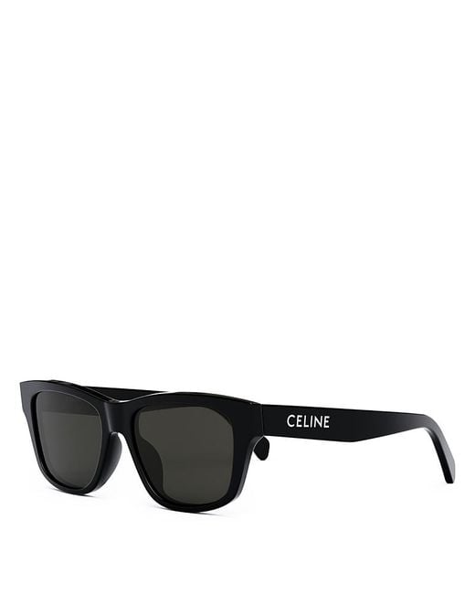 Céline Black Geometric Sunglasses, 55Mm