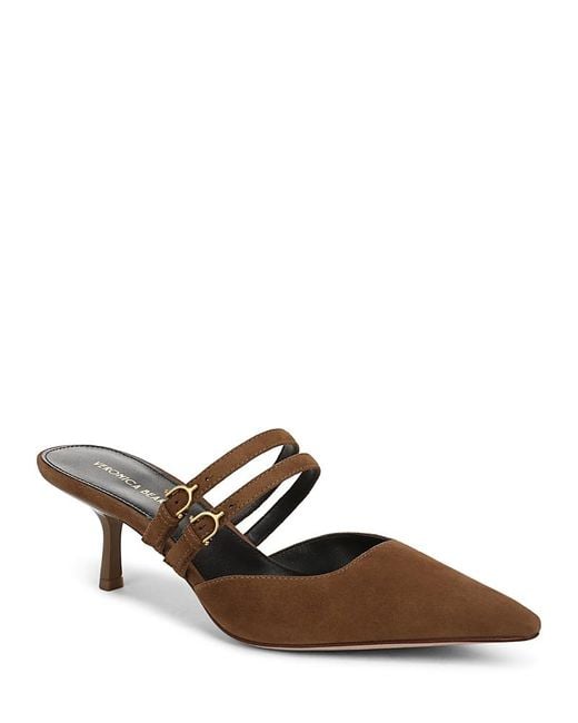 Veronica Beard Corrie Mule in Chocolate