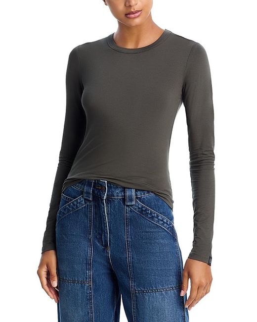 Rag & Bone Blue Luca Jersey Long Sleeve Tee