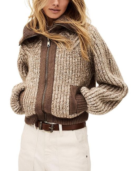 Ba&sh Brown Rabel Cardigan