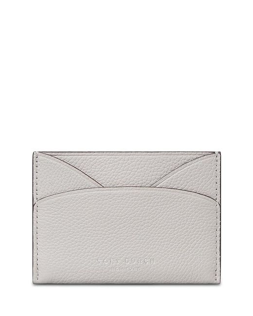 Tory Burch Gray Romy Leather Flat Card Case