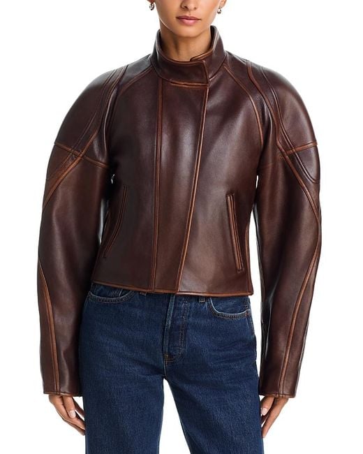 Helmut Lang Brown Leather Jacket