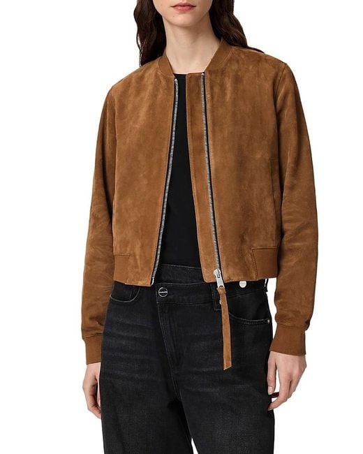 AllSaints Brown Orten Bomber Jacket