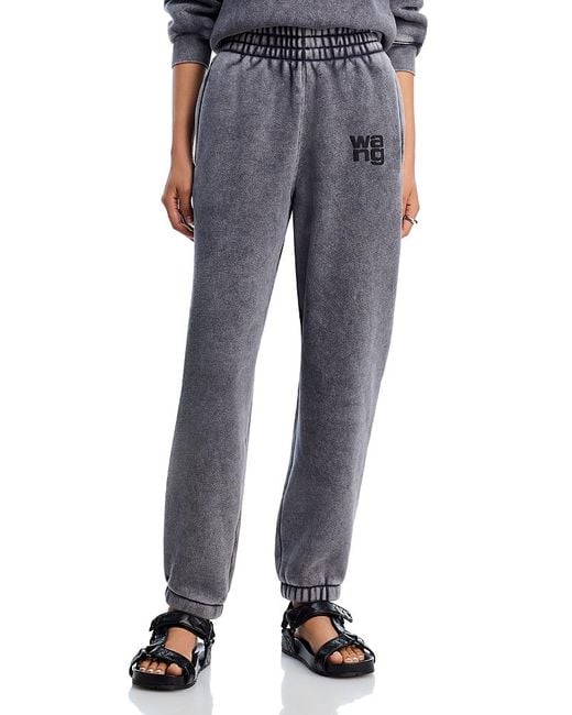 T By Alexander Wang Blue Alexanderwang. T Essential Terry Classic Sweatpants