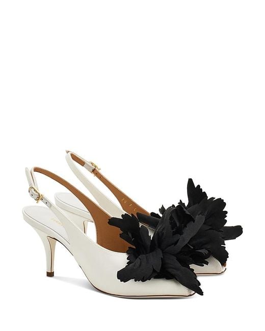 Ferragamo Black Gemma 70 Embellished Leather Slingback Pumps