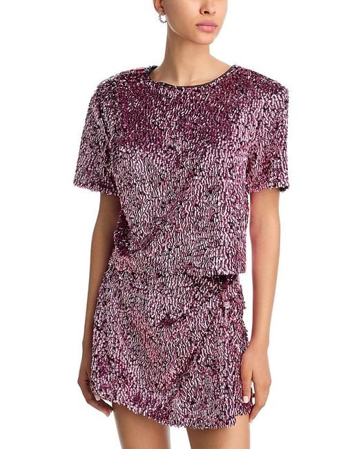 Area Purple Sequin Tee