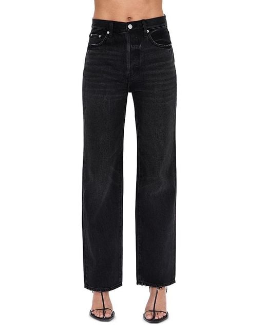 Pistola Black Cassie Super High Rise Straight Leg Jeans