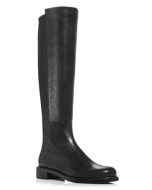 Stuart Weitzman Black Gisele 50/50 Boots