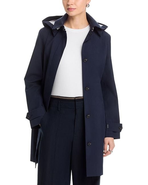 Save The Duck Women's Blue Jackie Raincoat