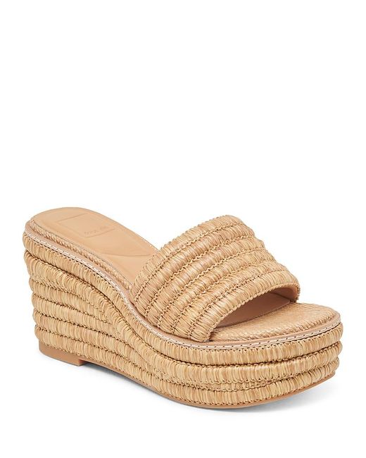 Dolce Vita Natural Throne Platform Sandals