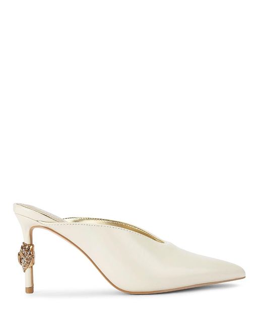 Kurt Geiger White Eagle High Heel Mules
