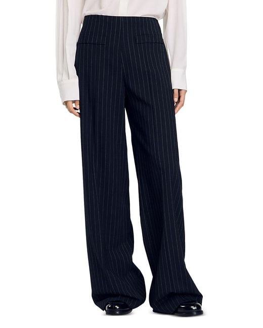 Sandro Blue Levallois Pants