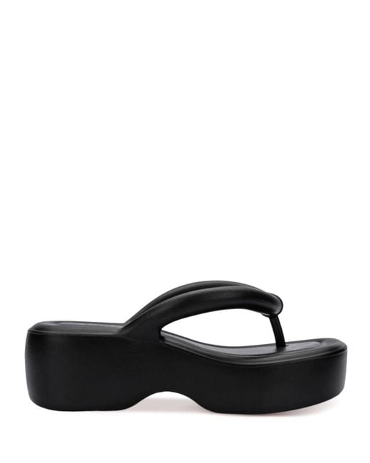 Melissa Free Platform Thong Sandals in Black Lyst