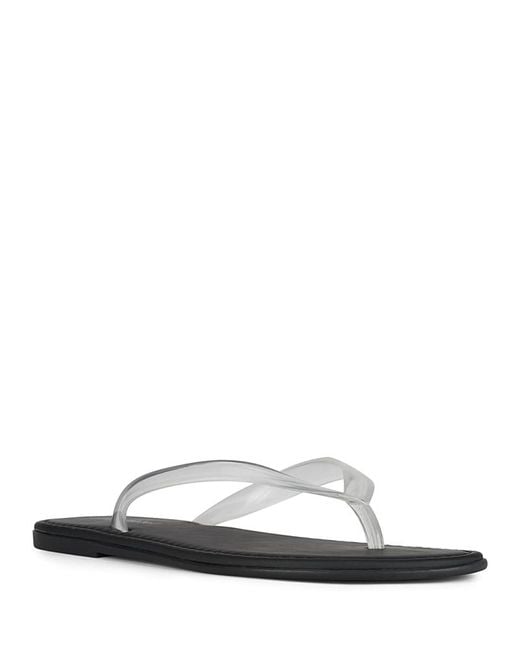 Jeffrey Campbell White Beached Jelly Thong Sandals