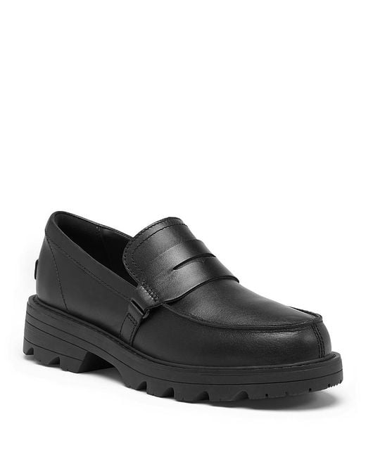 Sorel Black Revel Ave Loafer Flats