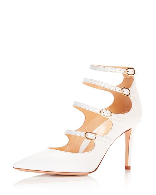 Marion Parke Leather Mitchell High Heel Pumps in White | Lyst