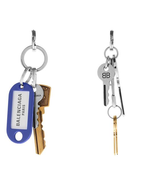 Balenciaga White Old School Earrings