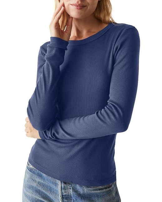 Michael Stars Blue Zola Crewneck Tee