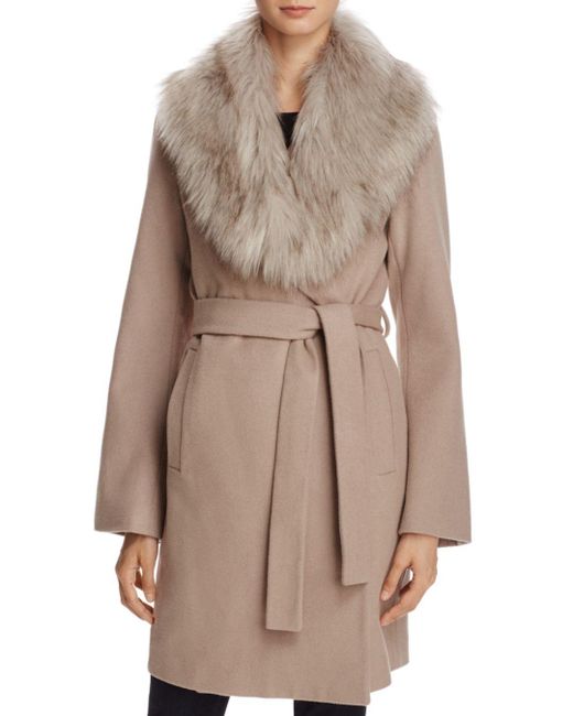faux fur trim wrap