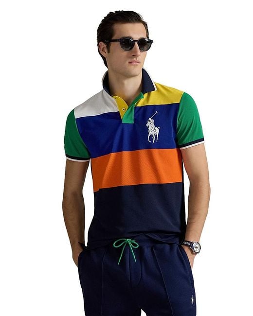 Polo Ralph Lauren Blue Us Open Performance Polo Shirt for men