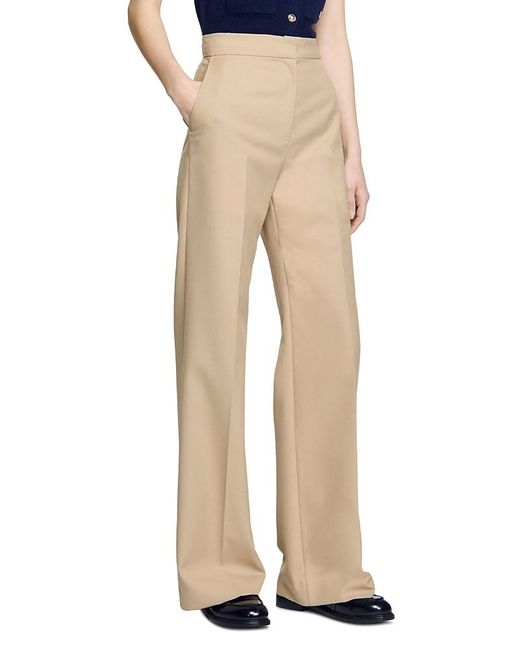 Sandro Natural Suit Trousers