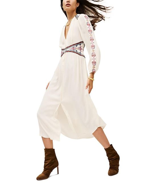 Ba&sh Tina Robe Dress in White | Lyst