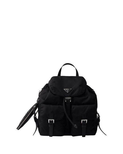 Prada Black Medium Re-Nylon Backpack for men