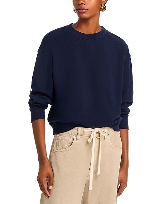 Velvet By Graham & Spencer Blue Crewneck Sweatshirt