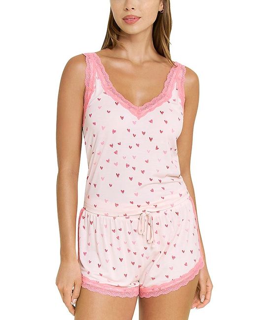 Honeydew Intimates Mellow Out Tank And Shortie Pajama Set in Red | Lyst