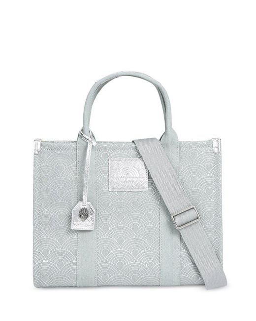 Kurt Geiger Southbank Medium Zip Top Tote Bag in Gray Lyst
