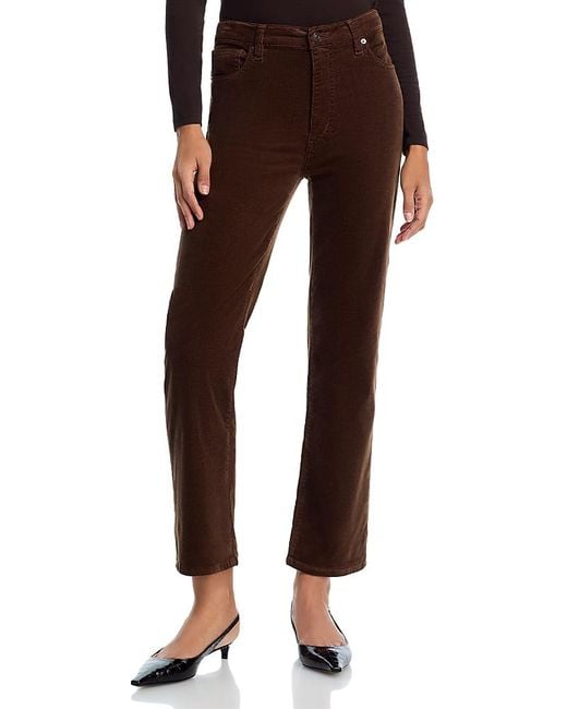 FRAME Brown Le Sleek Straight Corduroy Jeans