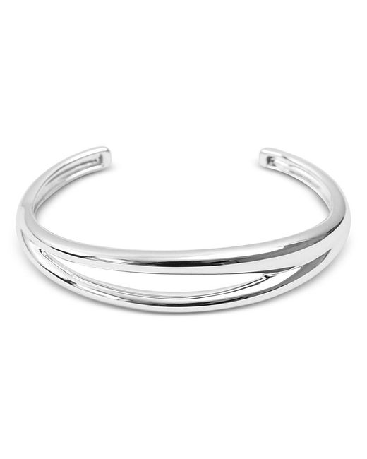 Nina Gordon White Via Wrist Cuff Bangle Bracelet
