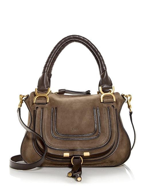 Chloé Brown Marcie Small Leather Satchel