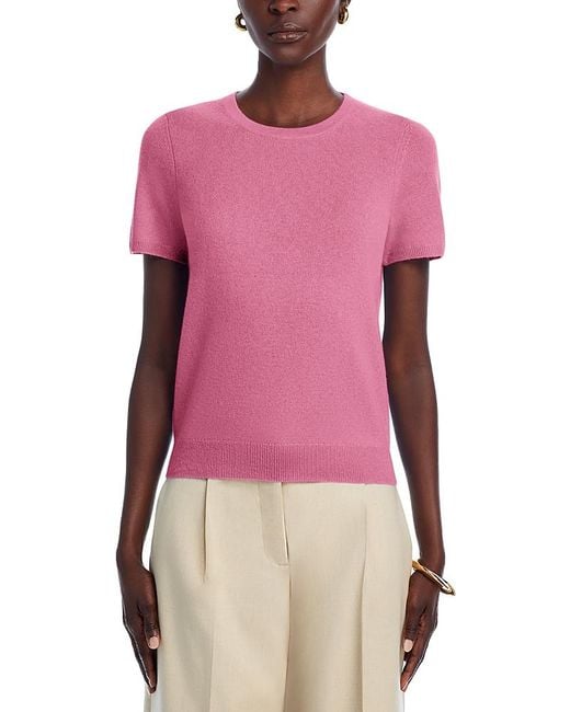 C by Bloomingdale's Cashmere Multicolor Cashmere Crewneck Sweater