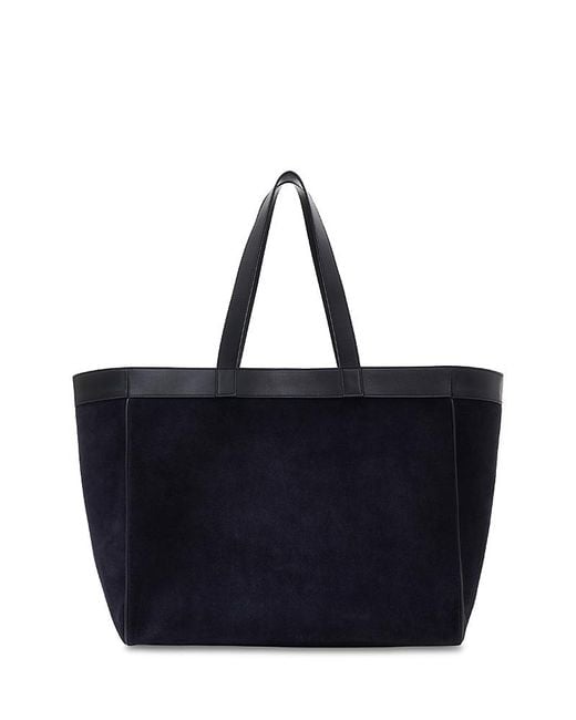 Anine Bing Women's Blue Rio Medium Suede Tote