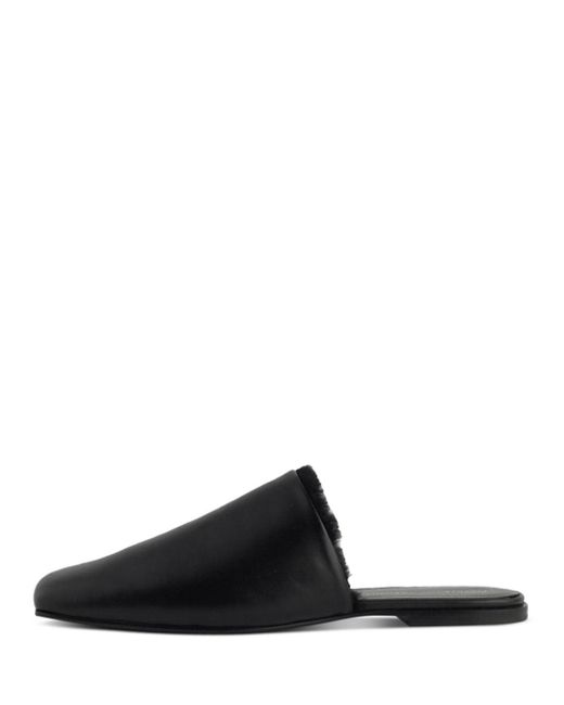 Proenza Schouler Ca/mu Trap Shearling Lined Mules in Black | Lyst