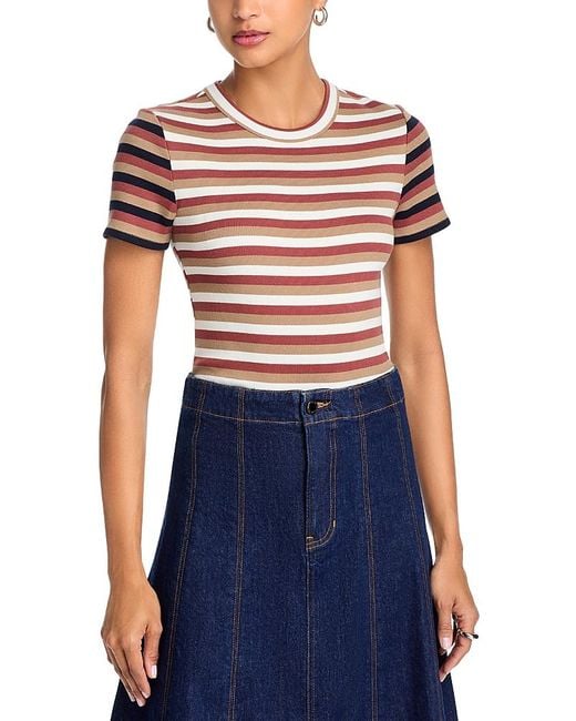Veronica Beard Blue Pruitt Tee