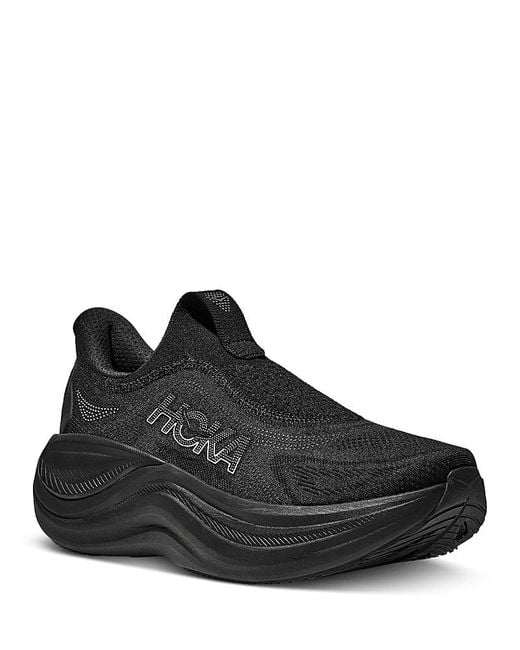 Hoka One One Black Skyward Slip On Sneakers