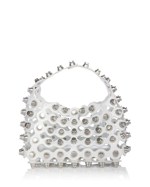 Alexander Wang White Rex Leather Top Handle Bag