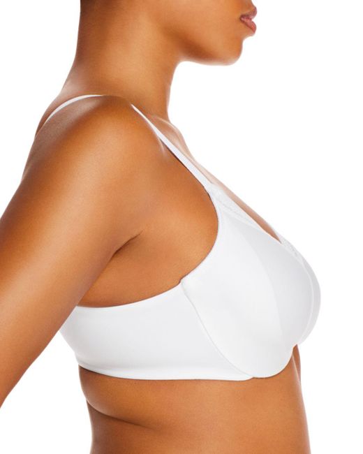Wacoal Synthetic Full Figure Perfect Primer Front Close Underwire Bra in White - Lyst