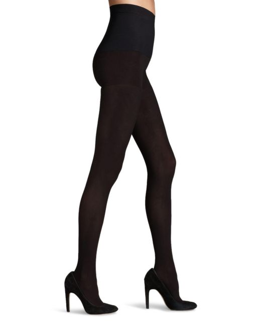 Commando Synthetic Ultimate Opaque Control Top Tights In Black Lyst