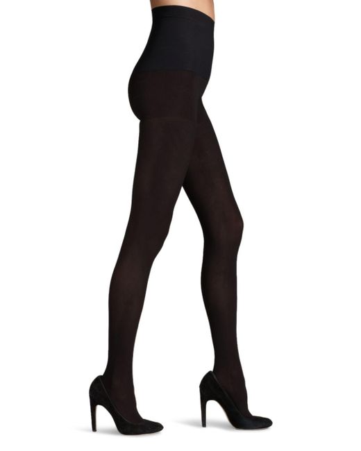 Commando Synthetic Ultimate Opaque Control Top Tights in Black Lyst