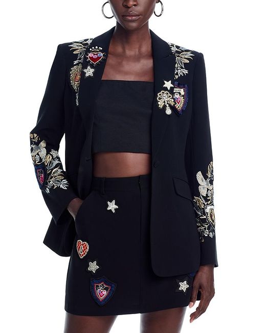 Cinq À Sept Blue Heritage Patch Cheyenne Blazer