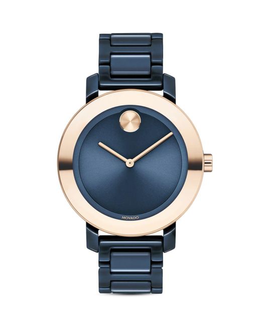 movado bold evolution bracelet watch
